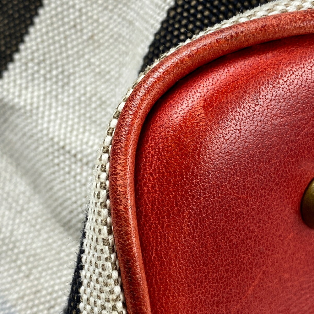 Burberry Check Handbag Shoulder Bag Canvas Brown Red Multicolor - Picture 4 of 7